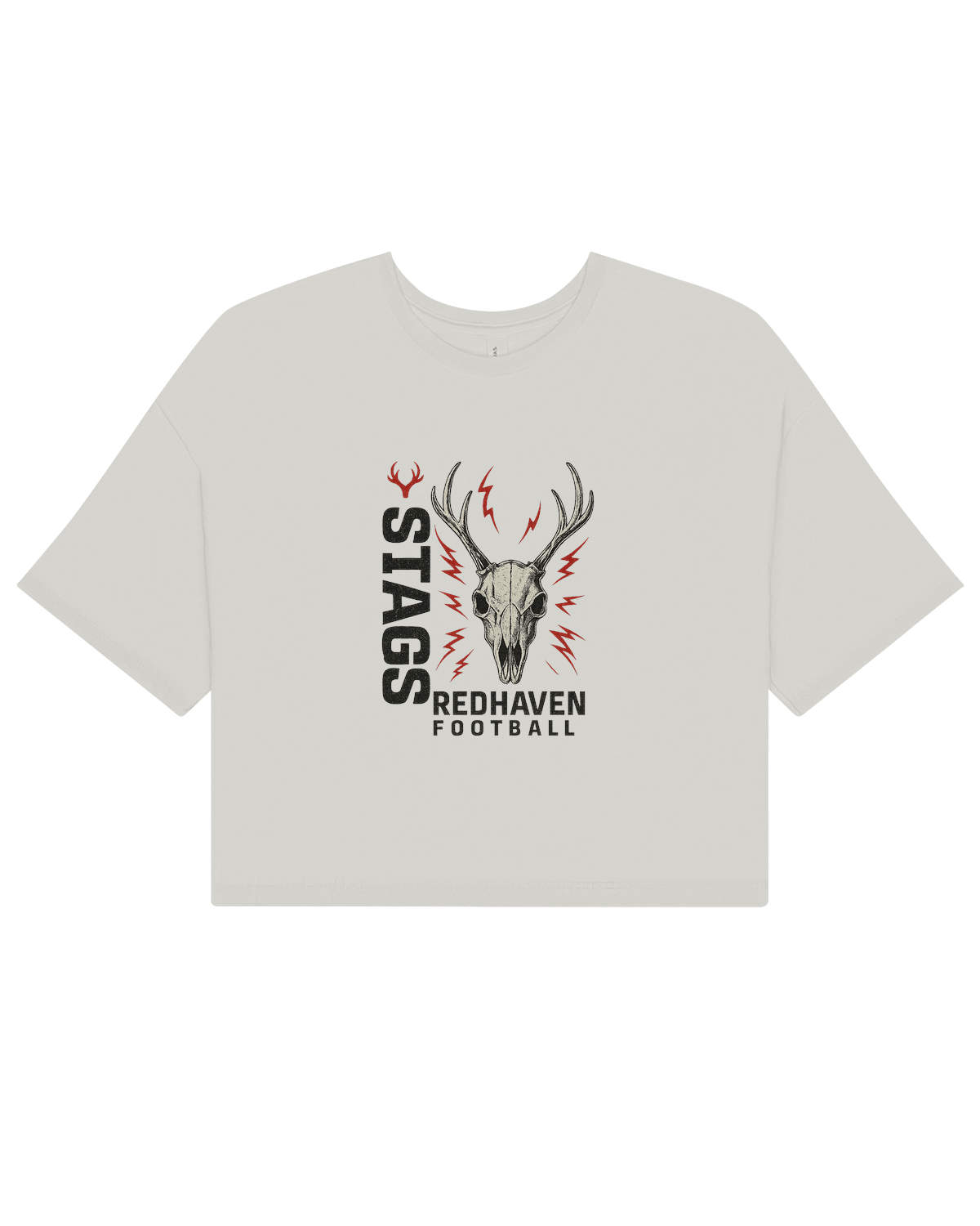 Ladies Premium Crop Top - Vintage White - S